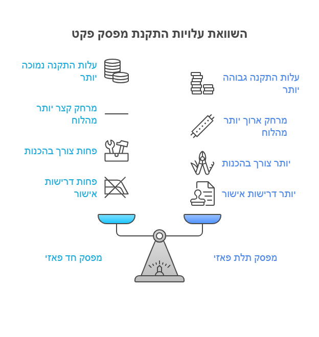 התקנת מפסק פקט למזגן