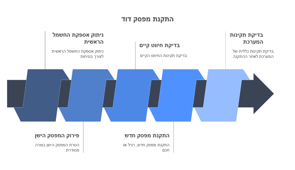 החלפת מפסק לדוד